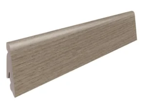 Fodpanel til laminatgulv, Eg Bari grå, 19x58 mm.