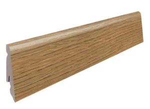 Fodpanel til laminatgulv, Eg Bari puro, 19x58 mm.