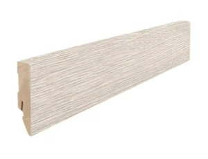Fodpanel til laminatgulv, Eg Breda lyse grå, 16x58 mm.