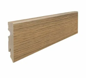 Fodpanel til laminatgulv, Eg Bari natur, 15x80 mm.