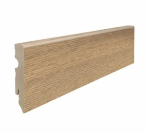 Fodpanel til laminatgulv, Eg Flavia natur, 15x80 mm.