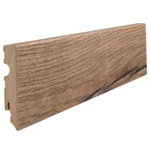 Fodpanel til laminatgulv, Eg Italica Natur, 15x80 mm.