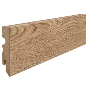 Fodpanel til laminatgulv, Eg Sicilia natur, 15x80 mm.