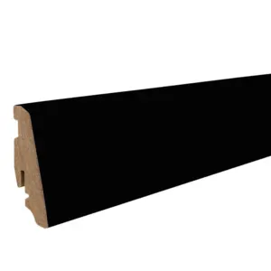 Fodpanel til laminatgulv, Sort, 19x58 mm.