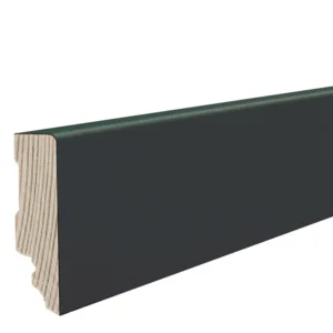 Fodpanel til trægulv, Sort 16x58 mm. Mat strong folieret