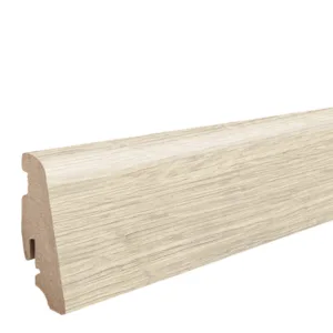 Disano Fodpanel til designgulv (vandresistent), 19x58 mm., Eg Sheffield cremehvid
