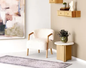 Dakar Loungestol, beige og mørk natur.
