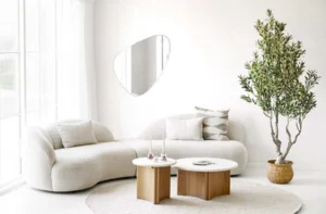 Amol Loungesofa, Sandfarvet med puder