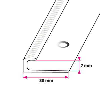 7 mm. end profile - center hole