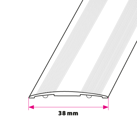 38 mm. curved transition profile - self-adhesive