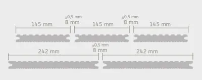 Megawood Classic terrasseplank Barfod Jumbo  - 21x242 mm 