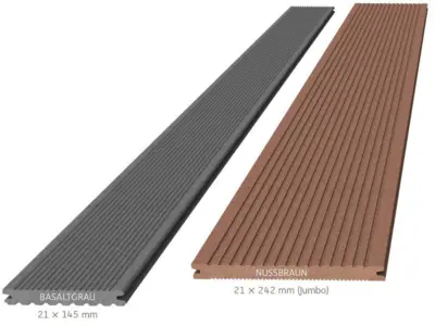 Megawood Classic terrasseplank Barfod Jumbo  - 21x242 mm 