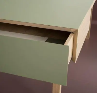 Bordlinoleum - Forbo Furniture Desktop Olive