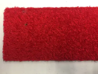 Eton Red mat runner with rubber edge