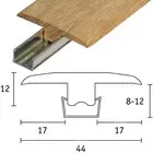 Tarkett T-profile strip of 8-12 mm in lacquered oak