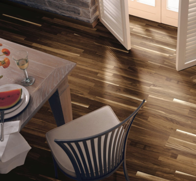 Trægulv Classic 3060 - Valnød, 3-stavs Natur mat lak 