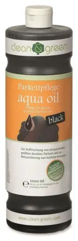 Clean & Green parkettpleie aqua oil sort - RESTERSALG