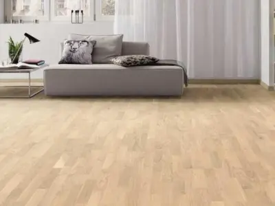 Haro 3-strip parquet floor - Oak light white Favorite brushed pD