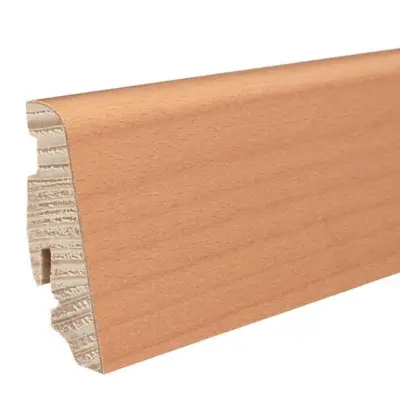 Fodpanel til trægulv, 19 x 58 mm. mat lak
