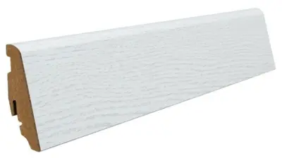 Foot panel for laminate flooring, 19 x 58 mm.