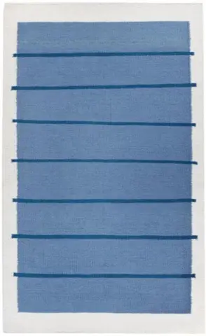 C. Olesen rugs - Santa Fe - White / Light blue
