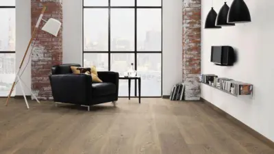 Haro plank floor - Oak tobacco gray Universal alpine brushed nL+