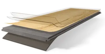 Parador vinyl Basic 5.3 - Eg pastelgrå børstet struktur, Planke  