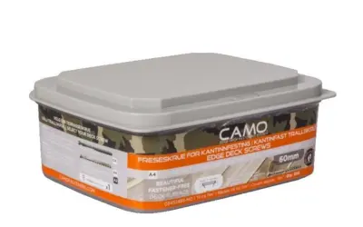 CAMO 4x60 mm. rustfri A4 terrasseskrue - 350 stk.
