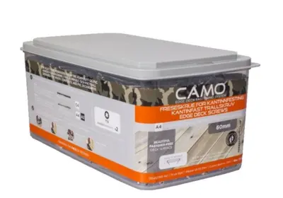 CAMO 4x60 mm. rustfri A4 terrasseskrue - 1750 stk.