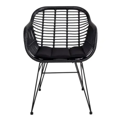 Trieste black rattan Chair