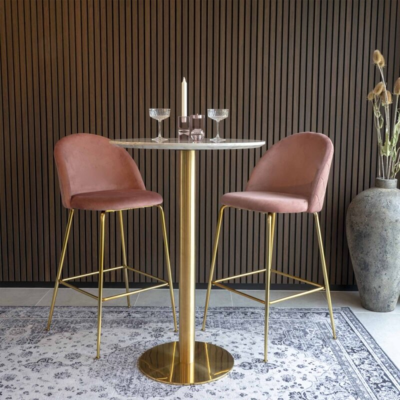 Lausanne Bar Chair i rosa 