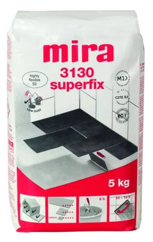 Mira, 3130 Superfix, Hvid - 5 kg.