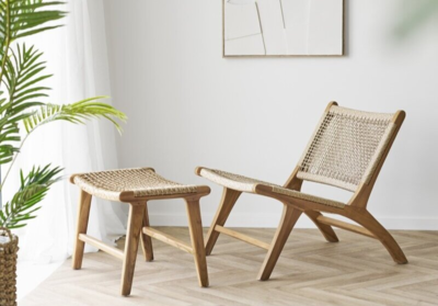 Derby lænestol i polyrattan