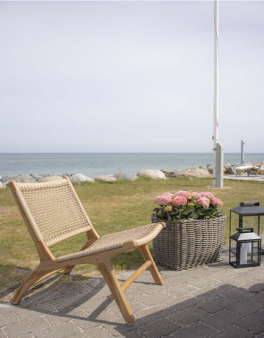 Derby lænestol i polyrattan