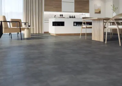 BiClick vinyl click floor - Kassel dark concrete tile