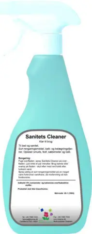 Sanitets Cleaner – Rengøringsmiddel og afkalkning til sanitet 