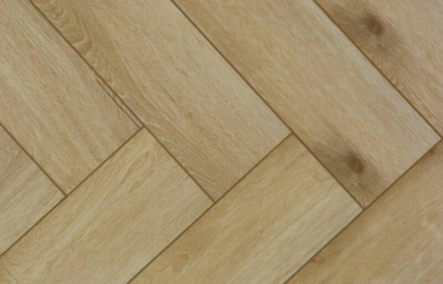 Meltex Dryback vinyl floor, Light herringbone