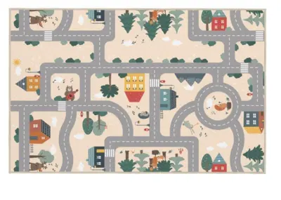 Double-sided Soft Baby play rug - Forest