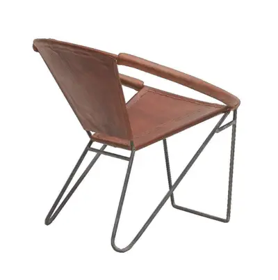 Melissa Lounge chair, Mocca leather