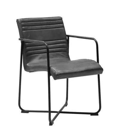 Melissa chair, Black leather