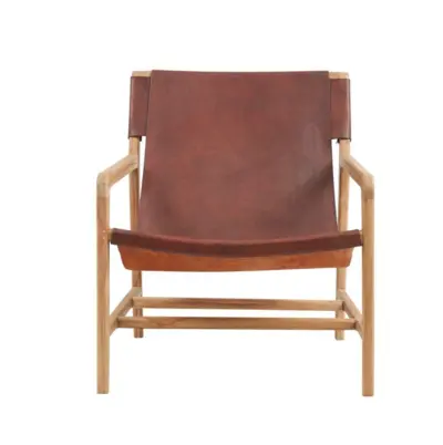 Charleston Lounge stol, Mocca læder