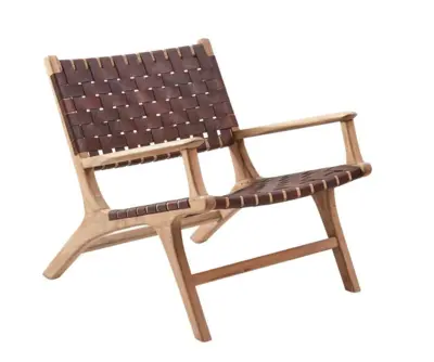 Linnea chair, Teak wood and leather - SOLD OUT FOR WEEK 24.
