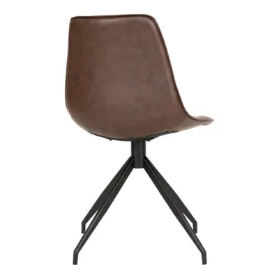 Monaco Dining Chair w. Swivel, brun 