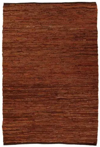 Kreatex - Leather rug, Rustic brown