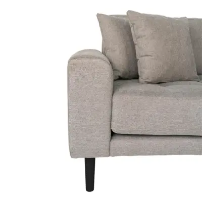 Lido Lounge Sofa - Right-facing sofa in stone with four cushions