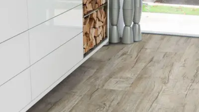 DISANO LifeAqua Plank floor - Oak Cardiff white - 235x1282 mm.