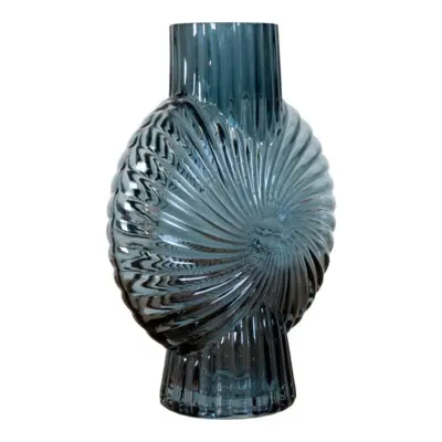 Glass vase, Blue