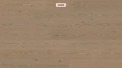 Haro plankegulv - Edelgran pastellgrå Universalbørstet nD