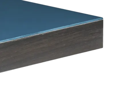 Horn 2 mm. forkant i tre til bordplate i linoleum
