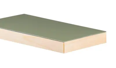 Horn linoleum bordplate med tre framkant -